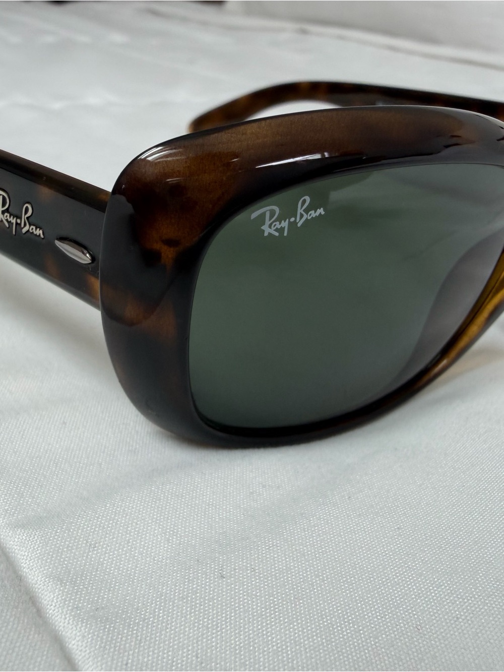 Ray-Ban “Jackie Ohh” Brown Tortoiseshell Sunglasses with Case, NWOT - Picture 3 of 10